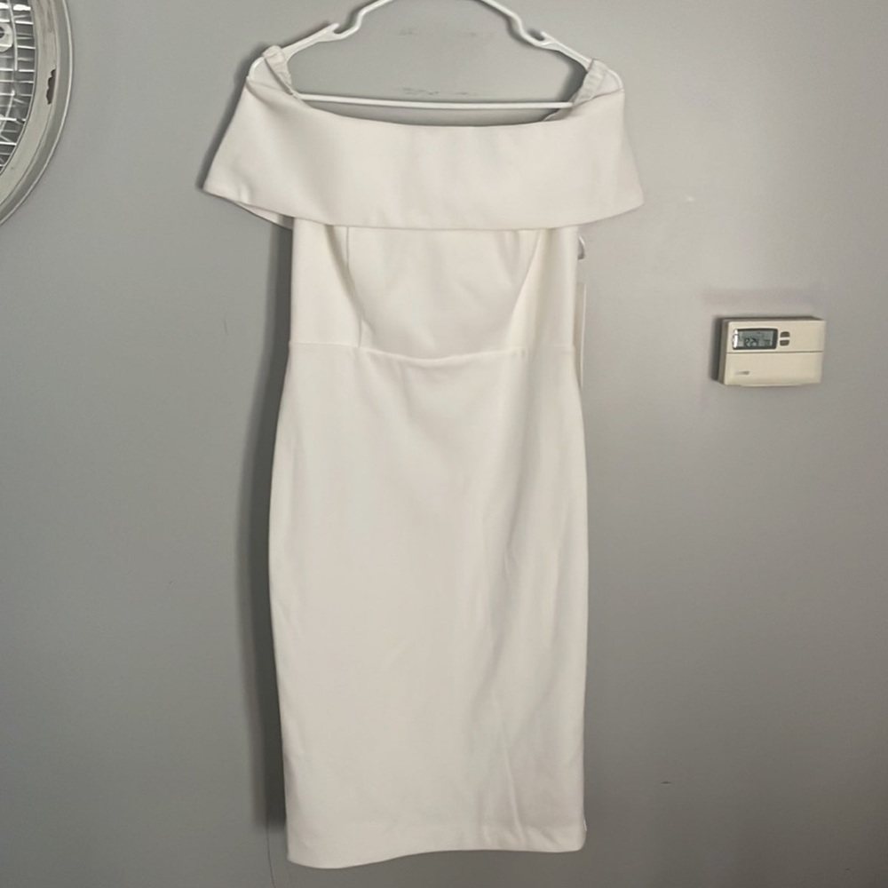 Calvin Klein Off the Shoulder Dress
